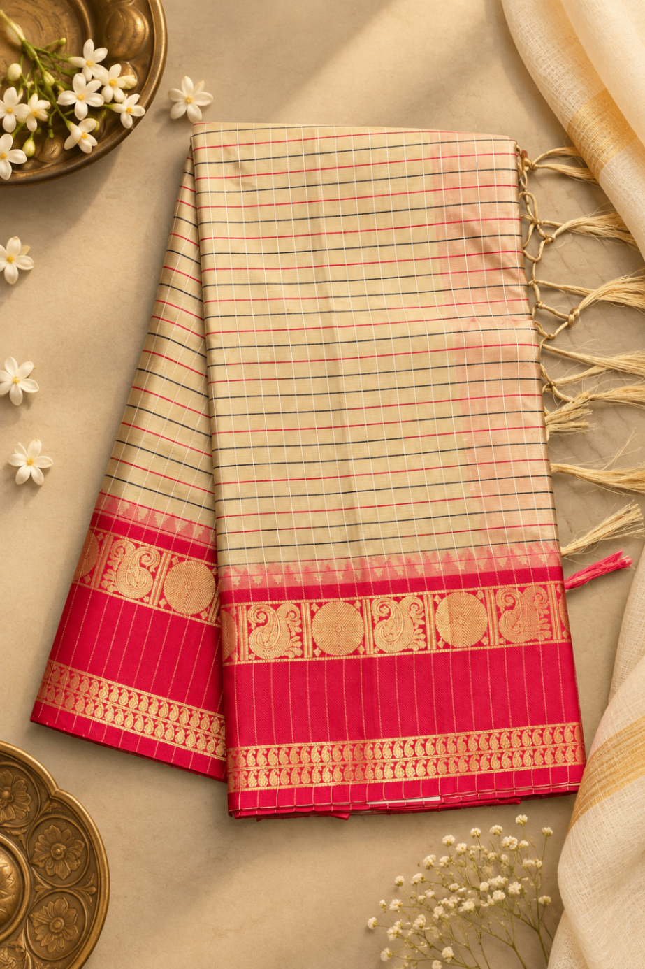 SOFT SILK KANCHI BORDER